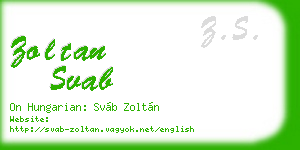 zoltan svab business card