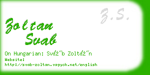 zoltan svab business card